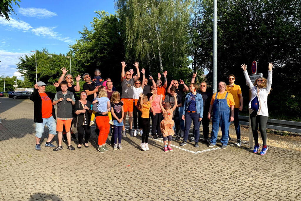 Gruppenfoto beim Sommerfest